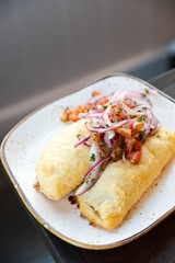Plate of empanadas