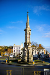  View of the Banbury Cross in the town centre.