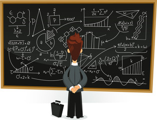 man confronting problems