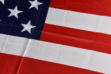 Close-up on a flag of the united states of America (USA)