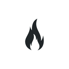 Fire flames icon template color editable. Fire flames symbol vector sign isolated on white background illustration for graphic and web design.
