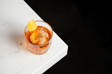 Old Fashioned Cocktail on a bar