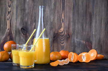 Bottle of orange juice