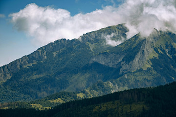 amazing nature, summer in the mountains. Travel and hike