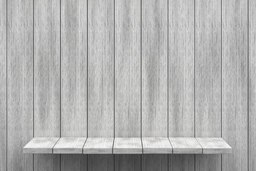 3d rendering,White shelf wooden table background for product display, white wood texture background