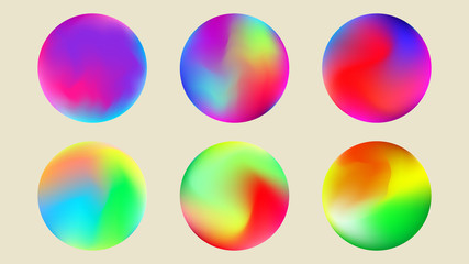 Colourful gradient orbs for all kinds of branding projects, or just to create the artwork. Set of nine abstract a unique colourful orb for brand designs, app interfaces, or even phone backgrounds.