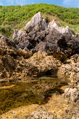 Playa de Cue - Felslandschaft am Strand