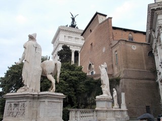 Fototapeta na wymiar Piazza del Campidoglio, Roma.