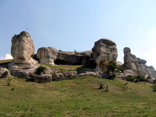 rocks and sky