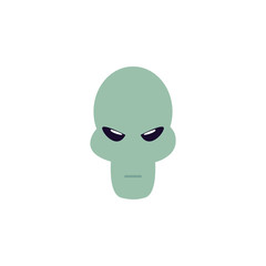 space alien flat style icon