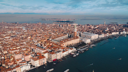 Fototapeta premium Aerial View Of Venice With Saint Mark's Square