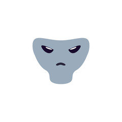 space alien flat style icon