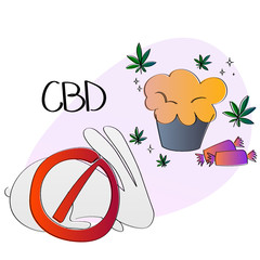 Bright symbolic minimalist illustration showing the cruelty-free CBD Cannabinoid products not tested on animals