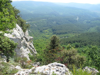 mountain landscape with river
