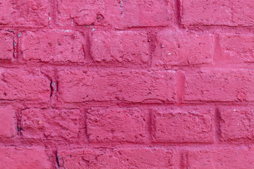 Reddish Brick Wall Texture Close Up