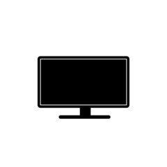 Monitor icon isolated on white background.