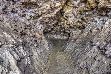Gallery in the karst cave