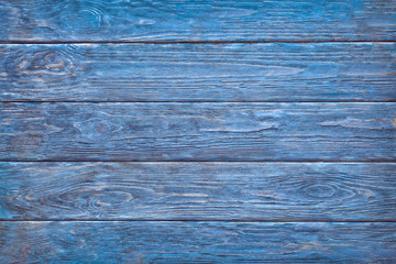 Wooden blue shabby planks wall or floor texture banner background.Wood photo wallpaper design .