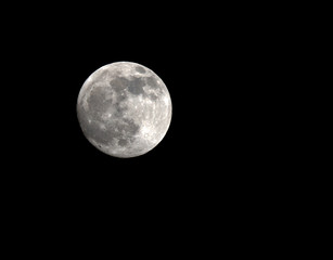 full moon in the sky alone