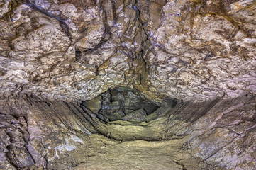 Gallery in the karst cave