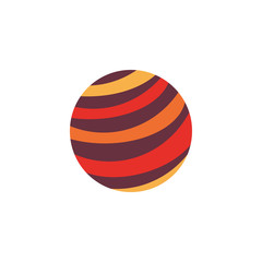 space planet flat style icon