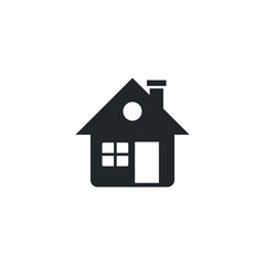 Fototapeta premium Home icon template color editable. house symbol vector sign isolated on white background illustration for graphic and web design.