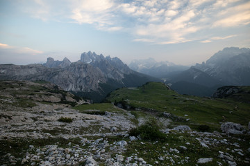 Dolomites Mountains in Italy mountain range panorama 
