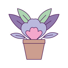 flower pot plant fill line