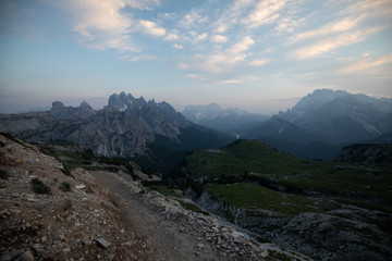 Dolomites Mountains in Italy mountain range panorama 