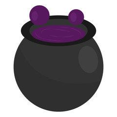 Halloween witch cauldron