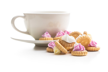 Sweet mini dessert cookies.