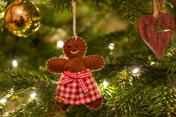 Gingerbread Woman Christmas Tree Decoration