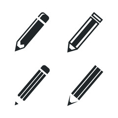 Pencil icon template color editable. Edit symbol vector sign isolated on white background illustration for graphic and web design.