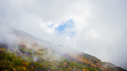 Climbing Mount Fuji in Japan