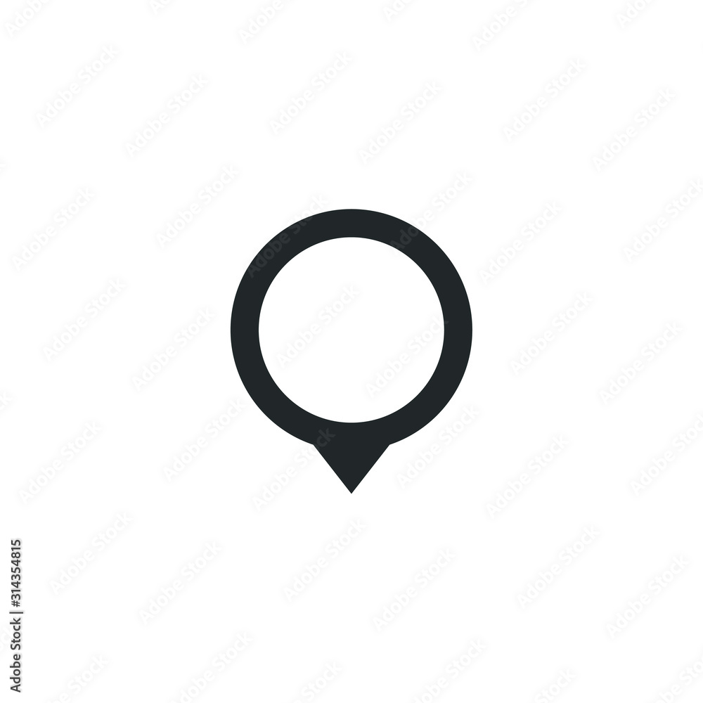 Poster Map pins icon template color editable. pin point symbol vector sign isolated on white background illustration for graphic and web design.