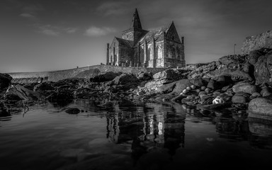 St. Monans Kirk church, Fife, Scotland 2019. built in 1362