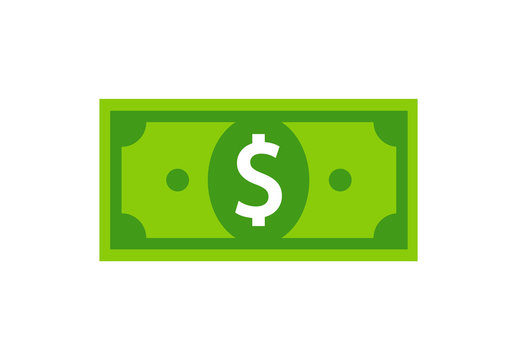 Vector Dollar Sign, Money Dollar Icon - Currency Dollar Bill Symbol Vector Eps 10