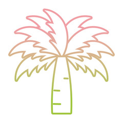 tropical tree palm plan gradient icon