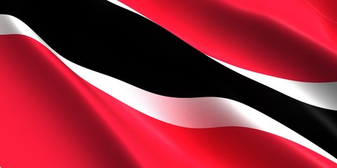 Trinidad and Tobago  flag 3D