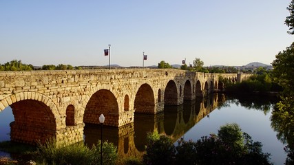 Fototapeta na wymiar Römische Brücke von Merida