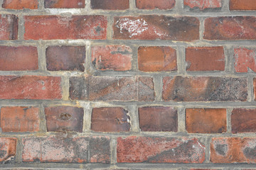 Obraz premium Old and weathered red brick wall background texture