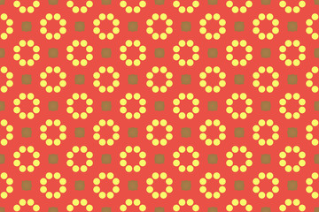 Seamless geometric pattern design illustration. Background texture. Used gradient in red, brown, yellow colors.