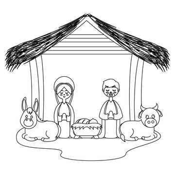 recommend clip art: Beatiful manger image