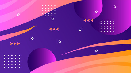 Colorful background with abstract geometric figures. Use for modern design, cover, template, decorated, brochure, flyer.