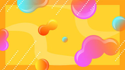 Colorful background with abstract geometric figures. Use for modern design, cover, template, decorated, brochure, flyer.