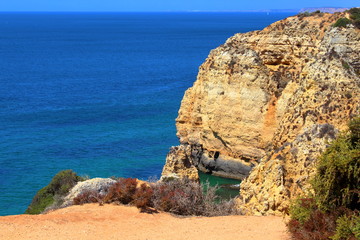 Coast in Lagos, Portugal