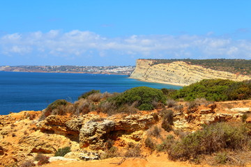 Fototapeta na wymiar Coast in Lagos, Portugal