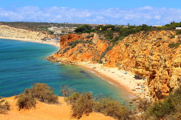 coast of the sea in Lagos, Portugal
