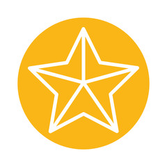 star five pointed block style icon