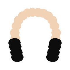 Fototapeta na wymiar Isolated earmuffs icon